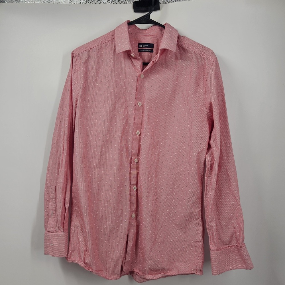 Bar III Mens Size‎ M  15- 15  1/2  - 32/33  Slim Fit Dress Shirt.
